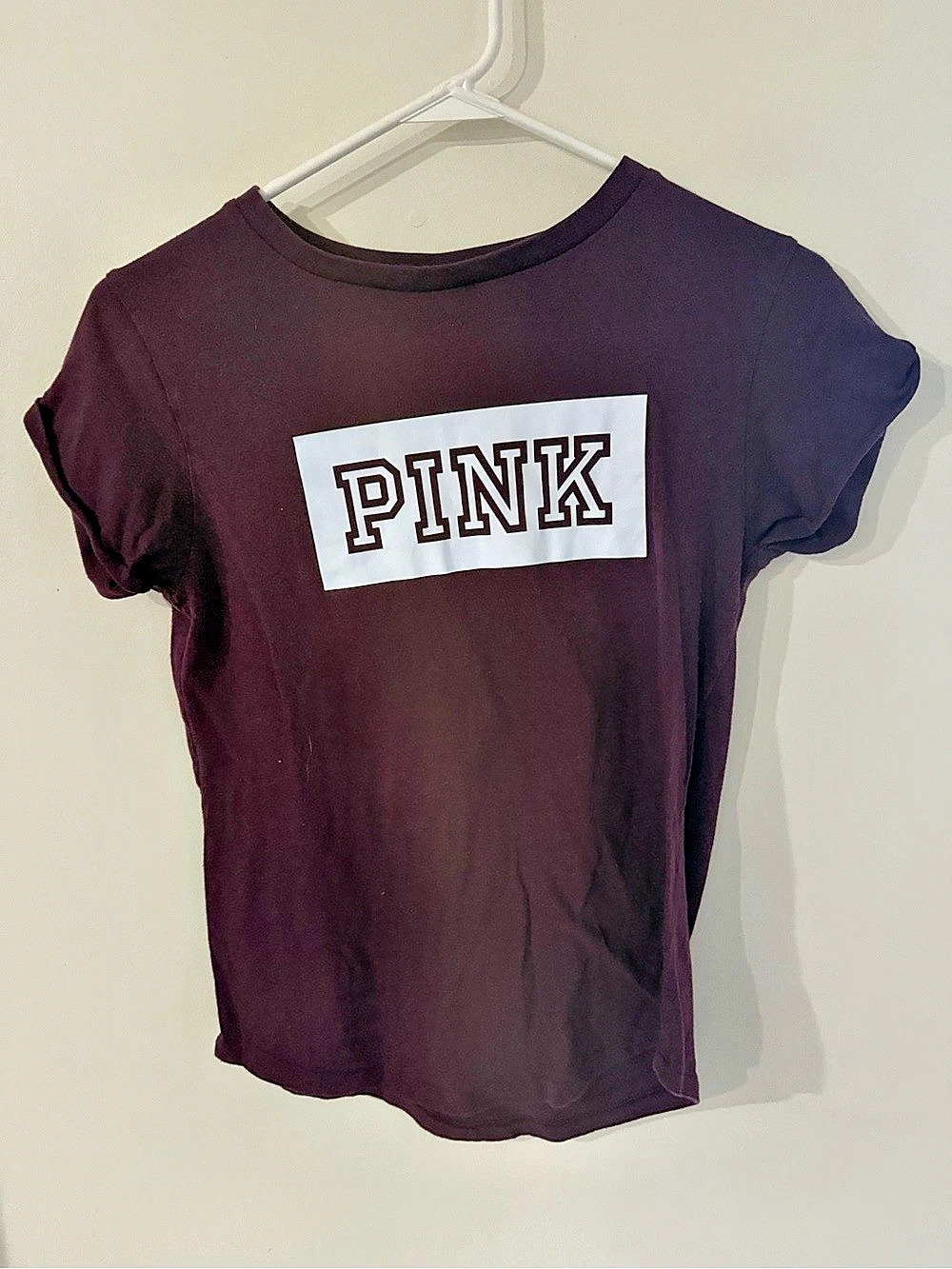 Victoria's Secret PINK Graphic Logo Short Sleeve Tee Size XS